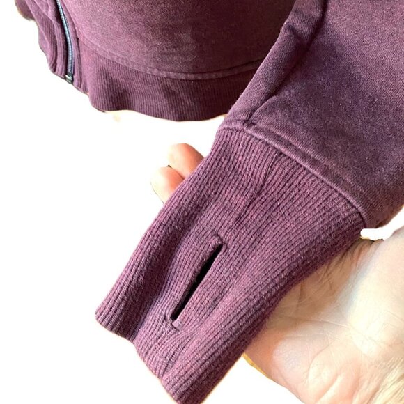 Rare Lululemon Cozy Cuddle Up Jacket in Heathered Bordeaux Drama Bordeaux Drama - Picture 10 of 16